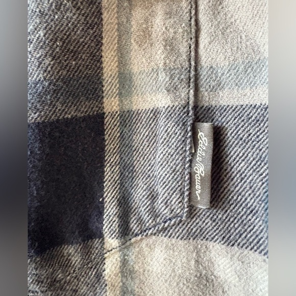 Eddie Bauer, size M, men’s plaid long sleeve button down shirt. - Picture 5 of 6